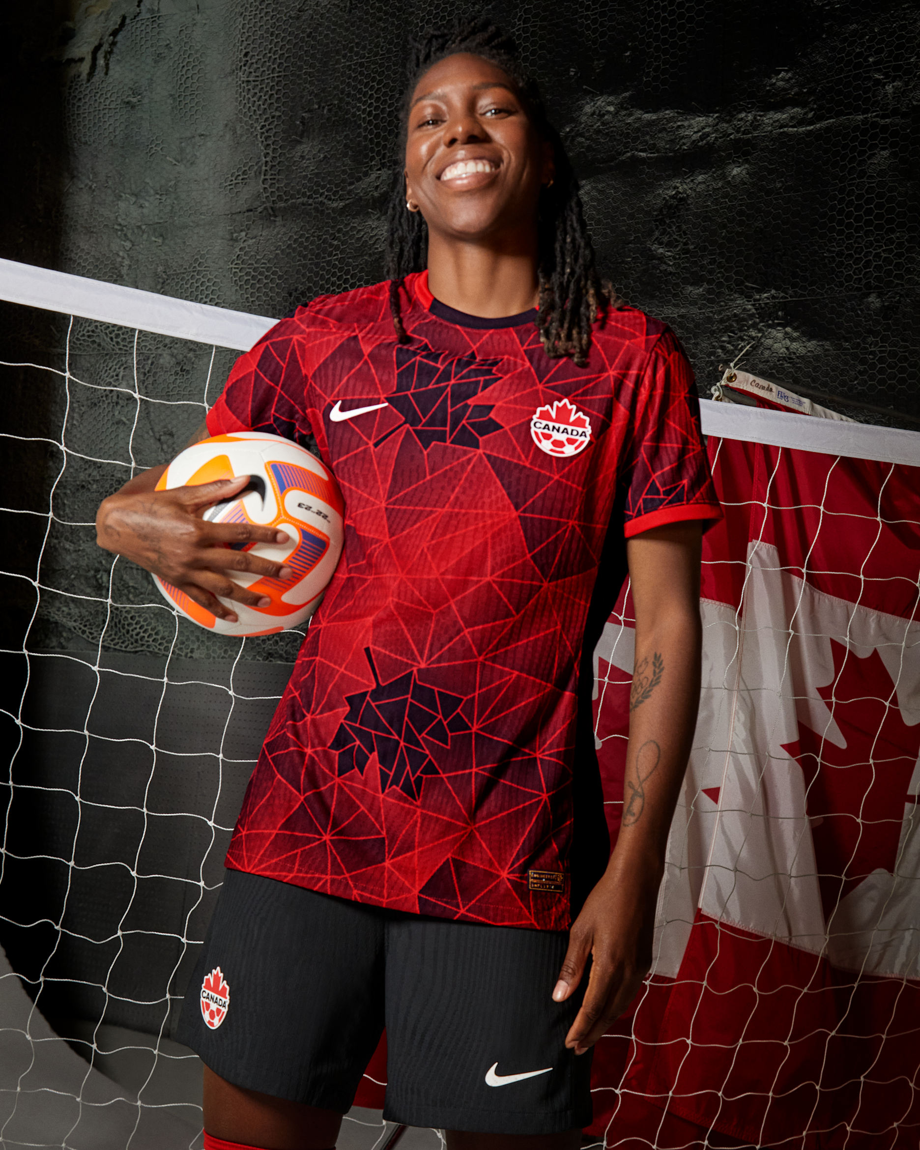 Canada 2023 Stadium Home Women's Nike Dri-FIT Soccer Jersey. Nike.com